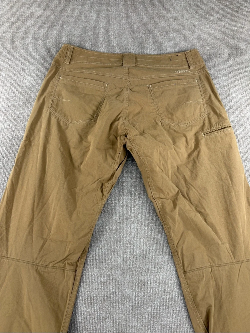 Kuhl Slax Pants Mens Size 35x34 Brown Hiking Outdoor Stretch Chino Quick Dry